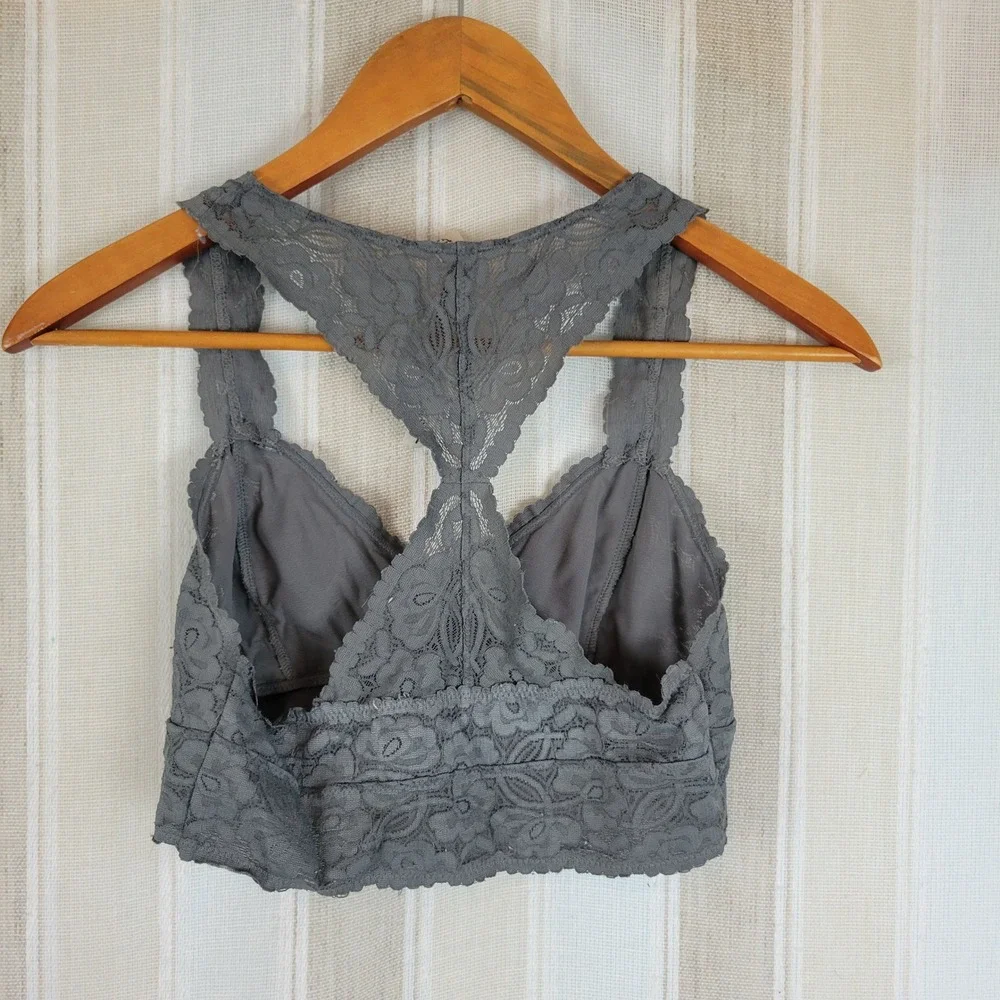 Intimately Free People Lace Bralette‎ Gray Size Small